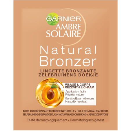 Garnier - Toallitas de bronceado cara y cuerpo