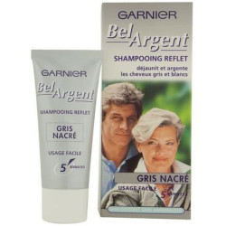 Garnier - Shampoing Reflet Déjaunissant GRIS NACRÉ - 40Ml