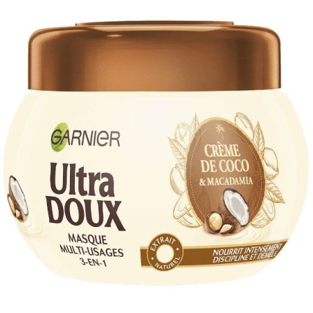 Garnier - Multipurpose Mask 3 in 1 ULTRA DOUX 300ml - Coco & Macadamia Cream
