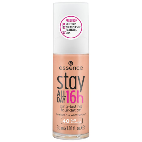 Stay All Day 16H Longlasting Foundation - 40 Soft Almond - Essence