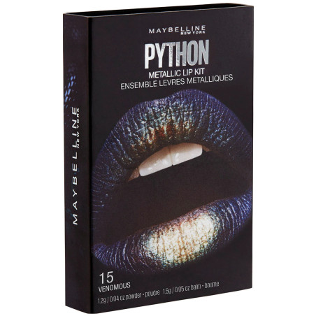 Python metalen lippenstiftset  - 15 Venomous