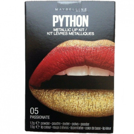 Kit Rouge à Lèvres Métalliques Python - 05 Rouge Or Passionné