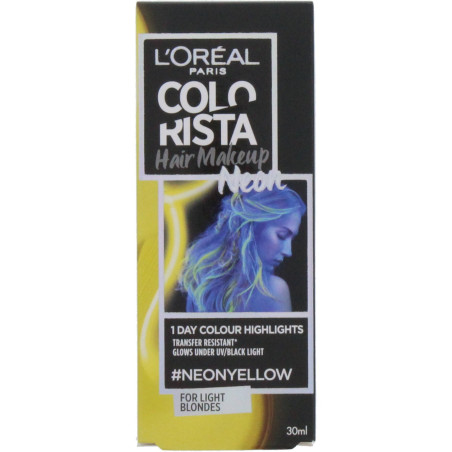 L'Oréal Paris - Malen 1 Tag COLORISTA HAIR MAKE UP 30ml - Neon Gelb