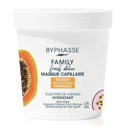 Family Fresh Délice Haarmaske – Papaya, Passionsfrucht und Mango - Byphasse