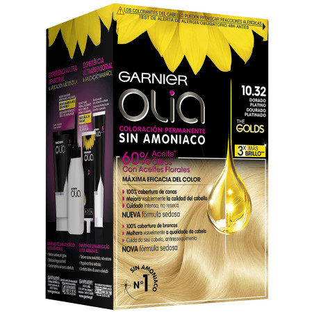 Olia Permanente Haarfarbe - 10.32 Platine Gold - Garnier