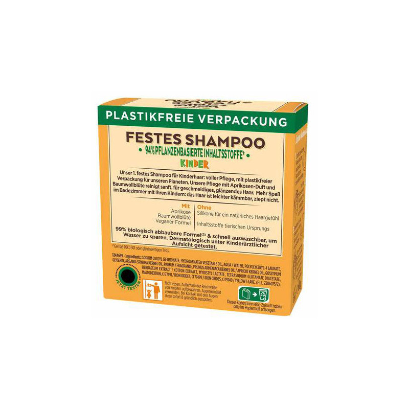 Festes Aprikosen- und Baumwollblumen-Shampoo für Kinder Festes Aprikosen- und Baumwollblumen-Shampoo für Kinder