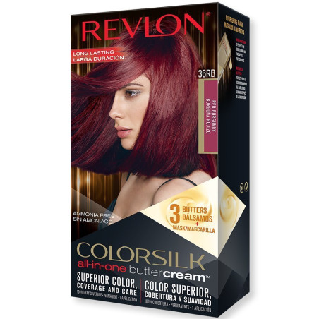 REVLON - Permanent Coloring Butter Cream COLORSILK - 36RB Red Burgundy