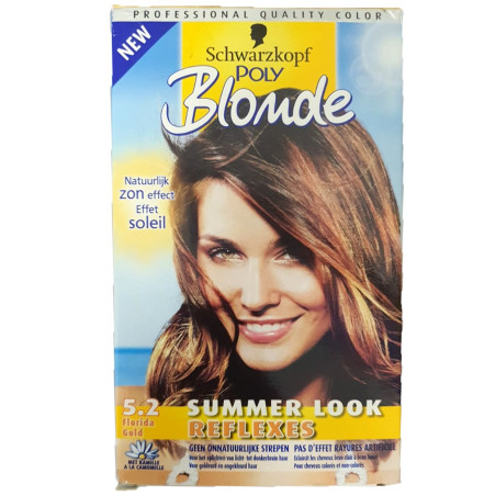 schwarzkopf - Hair color POLY BLONDE - 5.2 Gold
