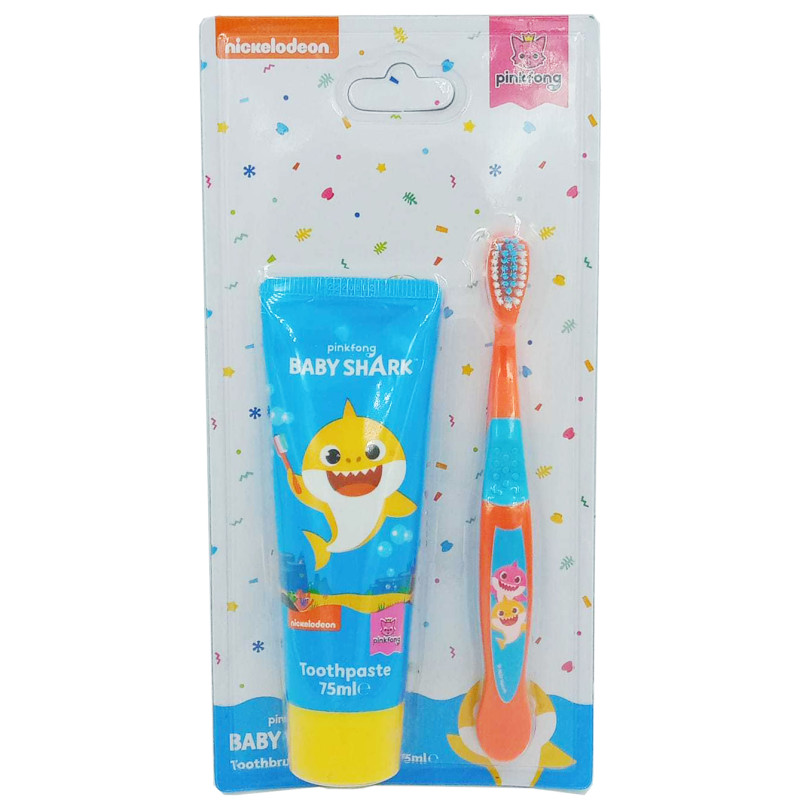 Baby Shark Toothbrush and Toothpaste Set 75 ml