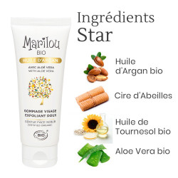 Exfoliating Face Scrub with Organic Argan Oil - Marilou Bio