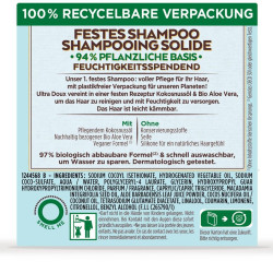 Shampoing Solide Noix de Coco et Aloe Vera Bio Ultra Doux - Garnier