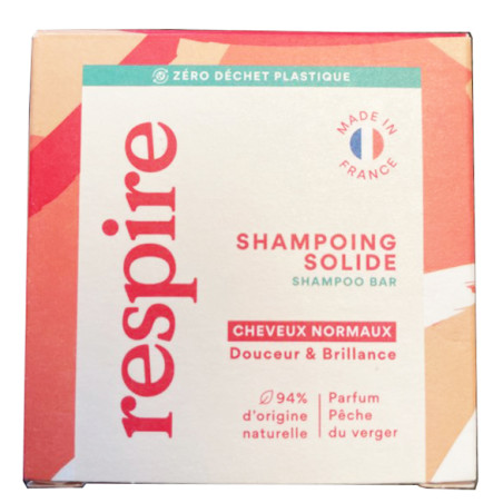 Solidny szampon brzoskwini z Orchard 75G - Normalne włosy - Respire