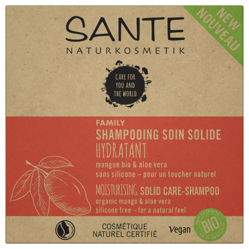 Shampoing Soin Solide Hydratant - Sante