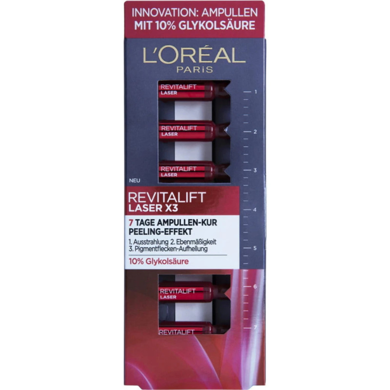 Ampollas con Efecto Peeling  Revitalift Laser X3 - L'Oréal Paris