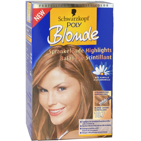 Schwarzkopf – POLY BLONDE Haarfarbe – 10.7 Blond Cuivré