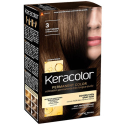 Dauerhafte Haarfarbe Keracolor - 03 Chatain Clair