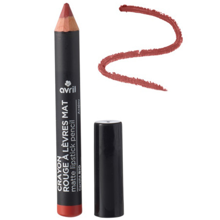 Crayon Rouge à Lèvres Mat Certifié Bio - Acajou