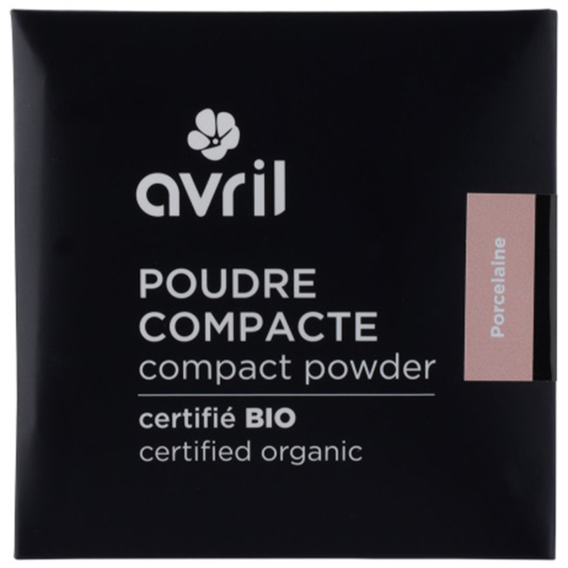 Kompaktowy Puder Certyfikowany Organicznie Avril - Porcelaine