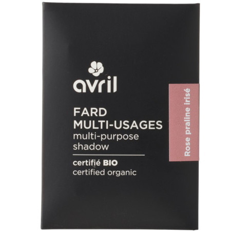 Multi-Use Certified Organic Eyeshadow Avril - Rose Praline irisé