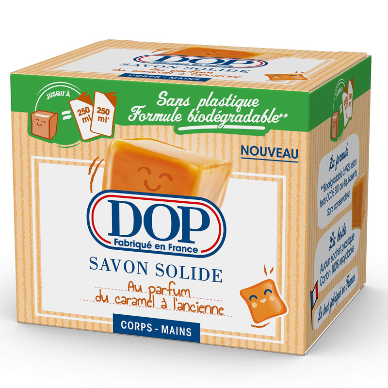 Solid Soap with Old-Fashioned Caramel Scent 100g - Dop