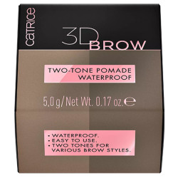 Tinted 3D Brow Two-Tone Waterproof Pomade - 10 Light To Medium