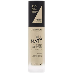 Base de Maquillaje Matificante All Matt Shine Control - 20 N Neutral Nude Beige