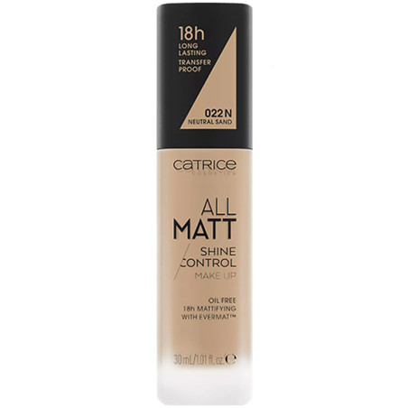 Base de Maquillaje Matificante All Matt Shine Control - 22 N Neutral Sand