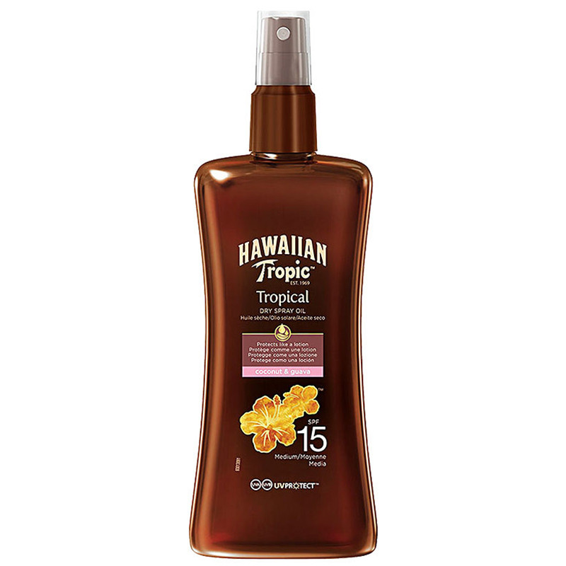 Trockenes Schutzöl Spray SPF 15 - Kokosnuss & Guave 200 ml - Hawaiian Tropic