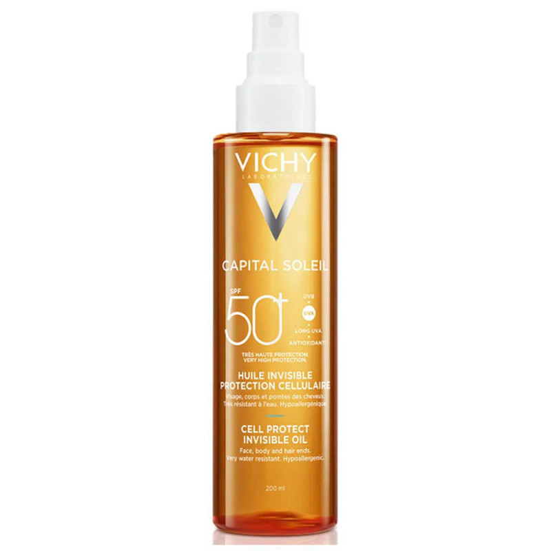 Onzichtbare Celbeschermingsolie SPF50+ Capital Soleil - 200ml - Vichy