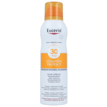 Transparentes Sonnenspray Dry Touch Sensitive Protect SPF 30 200 ml - Eucerin