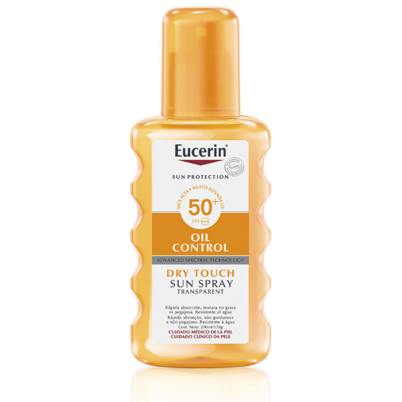 Transparante Zonnebrandspray Oil Control Dry touch SPF 50 + - Eucerin