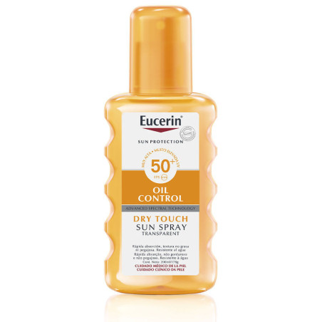 Transparante Zonnebrandspray Oil Control Dry touch SPF 50 + - Eucerin