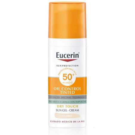 Getinte Gel-Crème Oliecontrole Droge Touch SPF50+ 50 ml - Licht - Eucerin