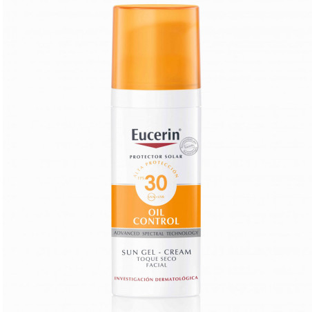 Sonnencreme Gel-Creme Oil Control Dry Touch LSF 30 - 50ml - Eucerin