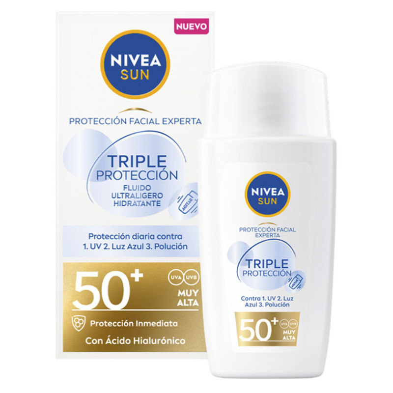 Ultrafluid Triple Protection Face Sunscreen SPF 50+ 40ml - Nivea Sun