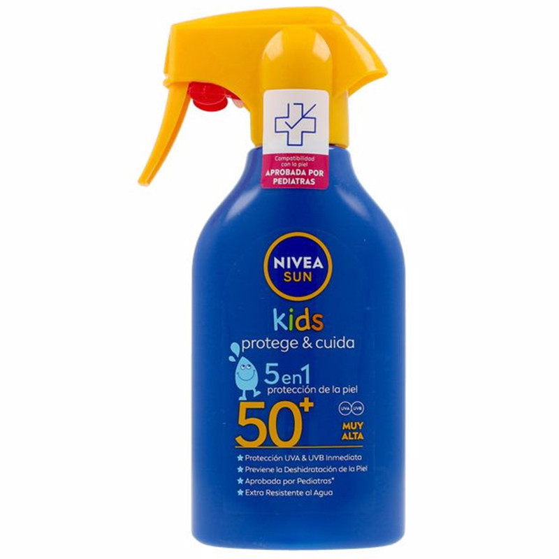 Kind Zonnebrandspray Kids Beschermt & Verzorgt SPF 50+ 270ml - Nivea Sun