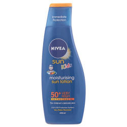 Mleczko do opalania dla dzieci Nawilżająca Lotion SPF 50 200 ml - Nivea Sun