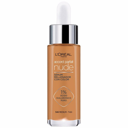 Suero Tintado Rellenador Nude Acorde Perfecto - 5/6 Medium Tan - L'Oréal Paris