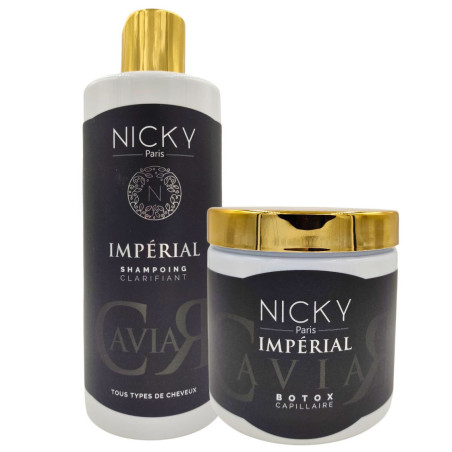 Lot Impérial Shampoing et Masque Clarifiant- Nicky Paris