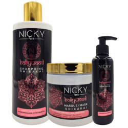 Set aus Shampoo - Maske und Leave-In-Creme Shikakai - Nicky Paris