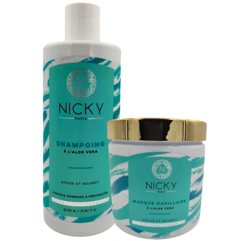 Shampoo and Mask Set with Aloe Vera - Nicky Paris