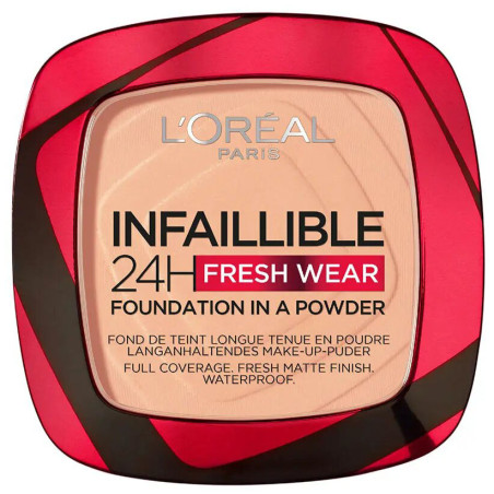 Infallible 24H Fresh Wear Powder Foundation - 245 Miel Doré - L'Oréal Paris