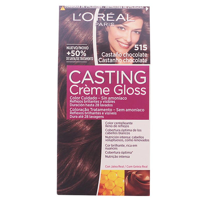 Permanente Haarkleuring Casting Creme Gloss - 515 Chocolat Glacé - L'Oréal Paris