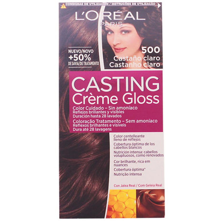 Coloration Permanente Casting Creme Gloss - 500 Châtain Clair Fondant - L'Oréal Paris