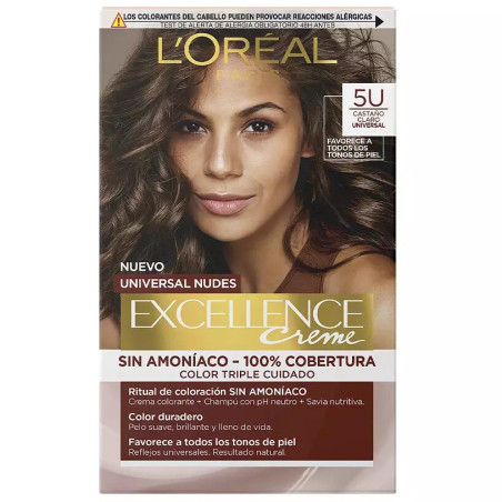 Ex cellence Creme Haarfarbe Universal Nudes - 5u Brun Clair- L'Oréal Paris