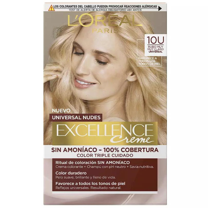 Excellence Creme Haarkleuring Universal Nudes - 10u Blond le Plus Clair - L'Oréal Paris