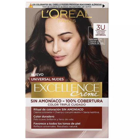 Coloration Excellence Creme Universal Nudes - 2u Brune la Plus Foncée - L'Oréal Paris