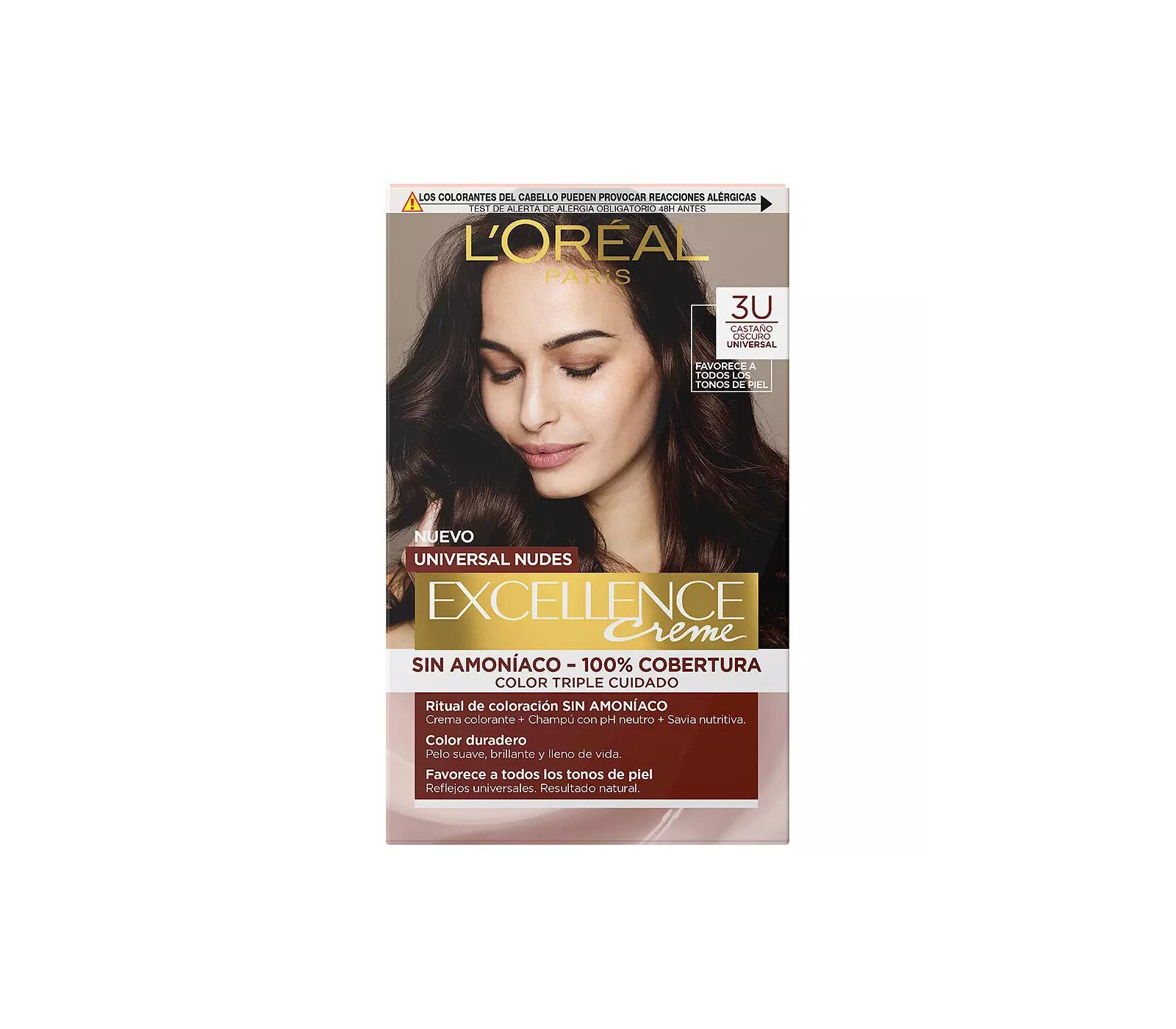 Coloration Excellence Creme Universal Nudes 3u Brune Foncée L Oréal