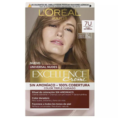 Coloration Excellence Creme Universal Nudes - 7u Blonde  - L'Oréal Paris