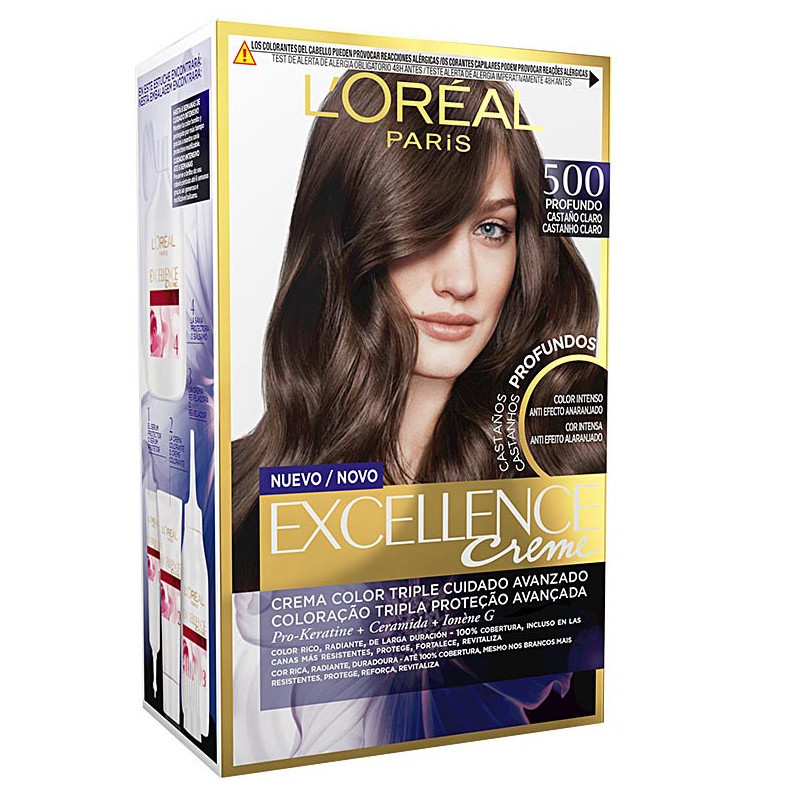 Coloration Excellence Crème Brunette - 500 True Light Brown - L'Oréal Paris